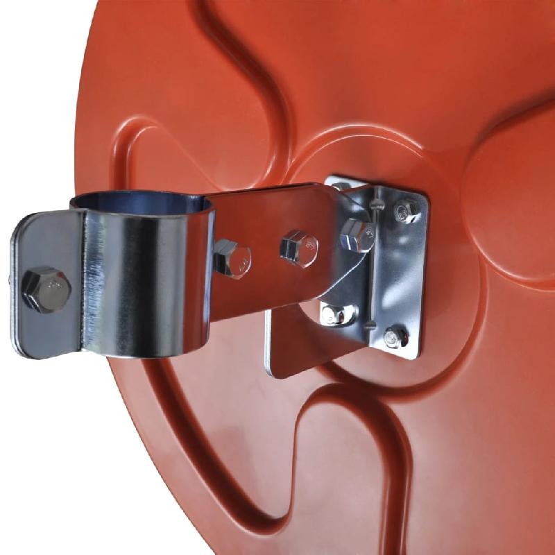 Vidaxl miroir de trafic convexe d'extérieur plastique pc orange 45 cm 141680_4