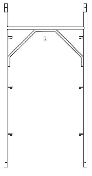 Échafaudage-cadre à basculeurs Condor ST 2P - Hauteur 200 cm - Accroche à basculeurs certifiée_4