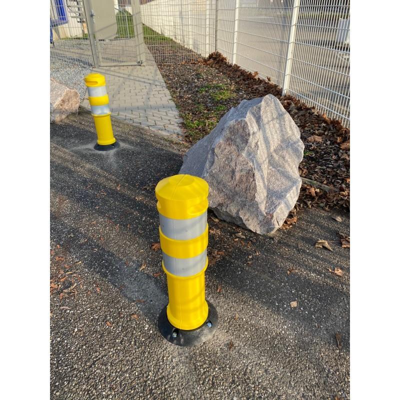 Balise de sécurité routière avec verrouillage antivol par clé alêne