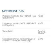 T4.55 tracteur agricole - New Holland - 58 à 75 ch - moteur Tier 4B Common Rail - cabine VisionView_4