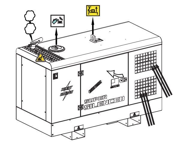 Groupe électrogène diesel MOSA GE 15 YSX - Triphasé 14 kVA - Super insonorisé avec réservoir 55L et autonomie 21h_4