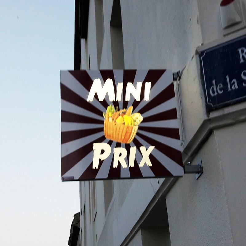 Enseigne Drapeau Lumineuse Carré/Rectangle Plexiglas Diffusant_4