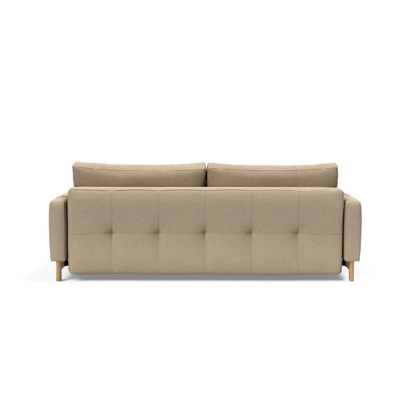 Canapé design gigogne Pyxis Deluxe Excess Lounger convertible - Innovation Living - tissu Phobos Mocha - couchage 155x200 cm_4