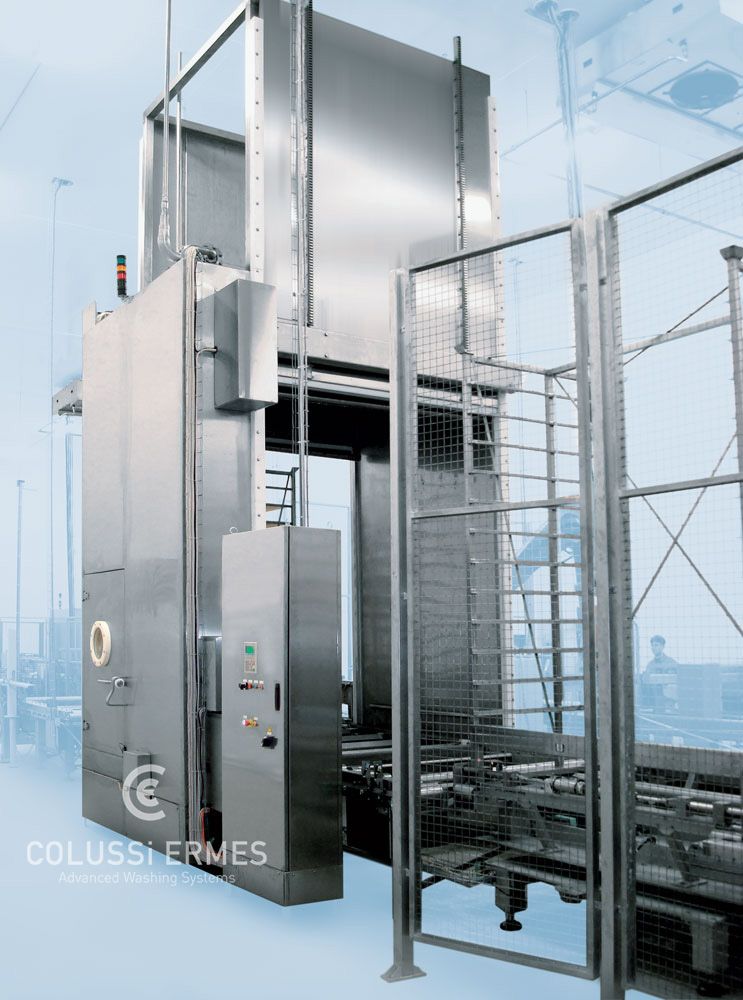 Lavage balancelles - laveuses industrielles alimentaires Colussi Ermes - jusqu’à 30 balancelles/heure - sur mesure, acier inox et programmes personnalisés_4