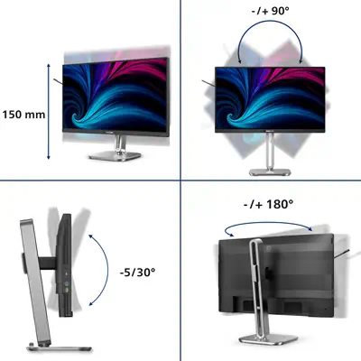 Philips 4000 series 24B2U4301/00 écran plat de PC 60,5 cm (23.8