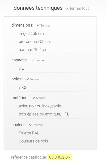 Scandik 03.046.2.Sn - Cendrier corbeille moderne Zano en acier inoxydable avec auvent_4