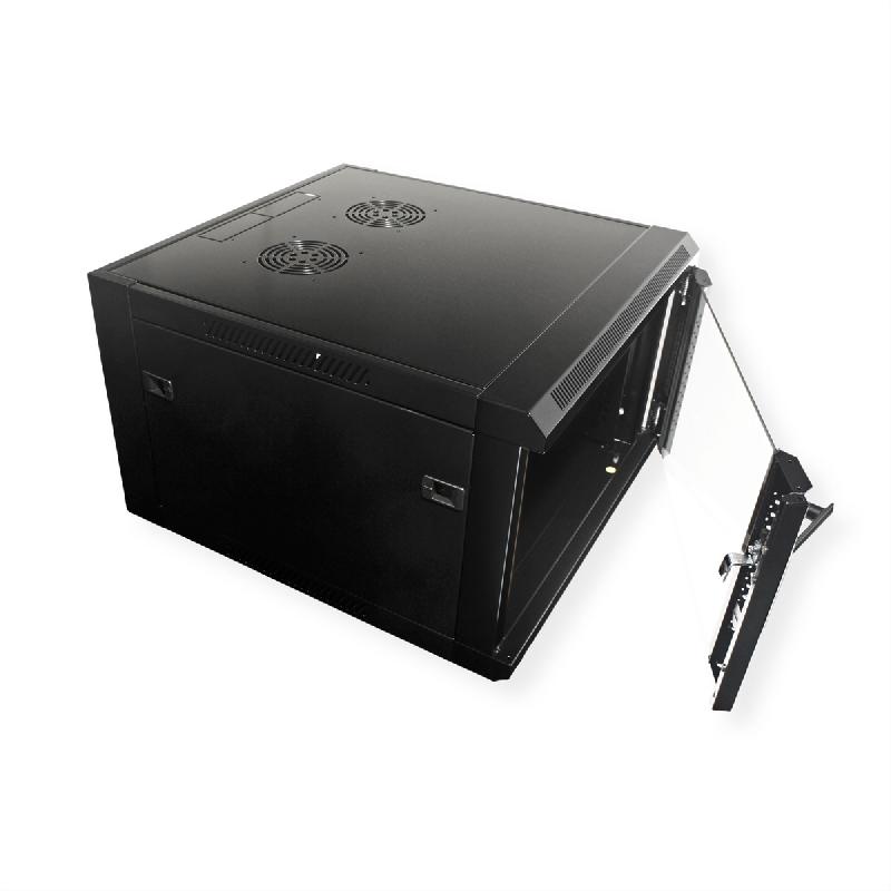 VALUE Armoire murale 6UH (HxLxP) 368 x 570 x 600mm, noir_4