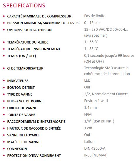 D-LUX-N/O - Purgeur temporisé JORC - Orifice de vanne 1.4 mm - Faible consommation électrique et solution sûre_4