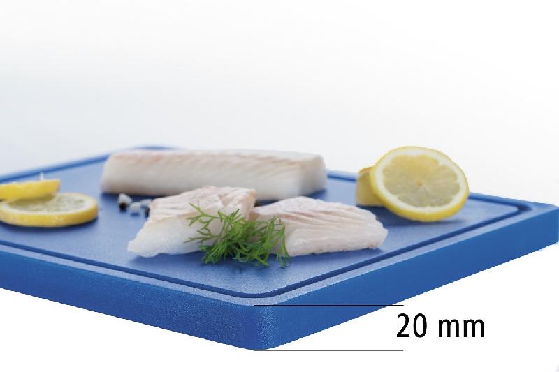 Planche à découper PRO 32x26 W-R A120528 Bartscher - Bleu_4