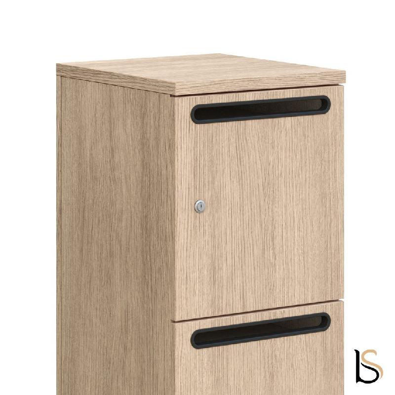 Meuble à casiers avec fentes courrier - Mobel Linea - A clé, 1 x 2 cases_4
