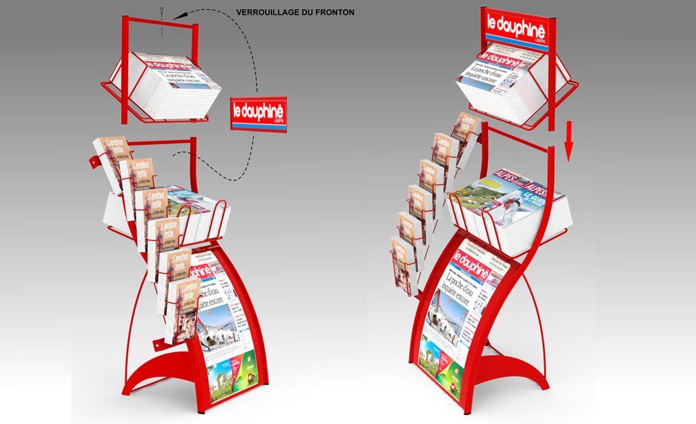 Présentoir modulaire Seiller - meuble présentoir en métal et bois - racks modulables et adaptables_4