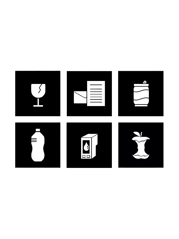 Poubelle de tri sélectif et recyclage en carton - 100 L_4