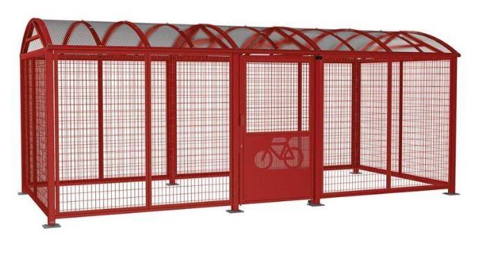 Abri vélos sécurisé - Serrure par clé européenne ou digicode - Structure en acier_4