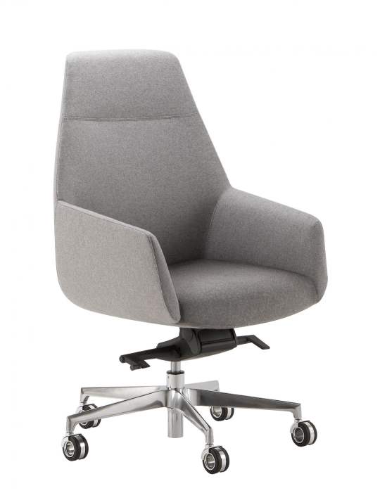 Fauteuil de direction DUNE - Président, design italien, cuir pleine fleur ou tissu, mécanisme basculant_4