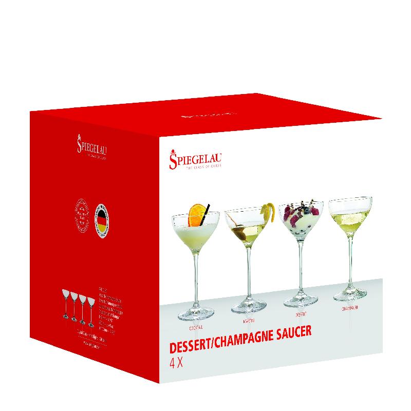 4 coupes de cristal à champagne Authentis - SPIEGELAU - cristal clair sans plomb, 250 ml, résistantes au lavage_4