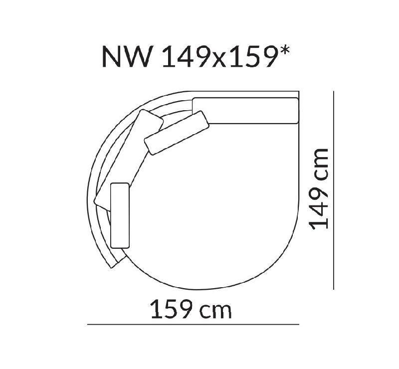 Canapé modulable Hudson OLTA 3 - Blanc cassé beige avec piètement en acier - Structure en bois de pin et mousse haute qualité_4