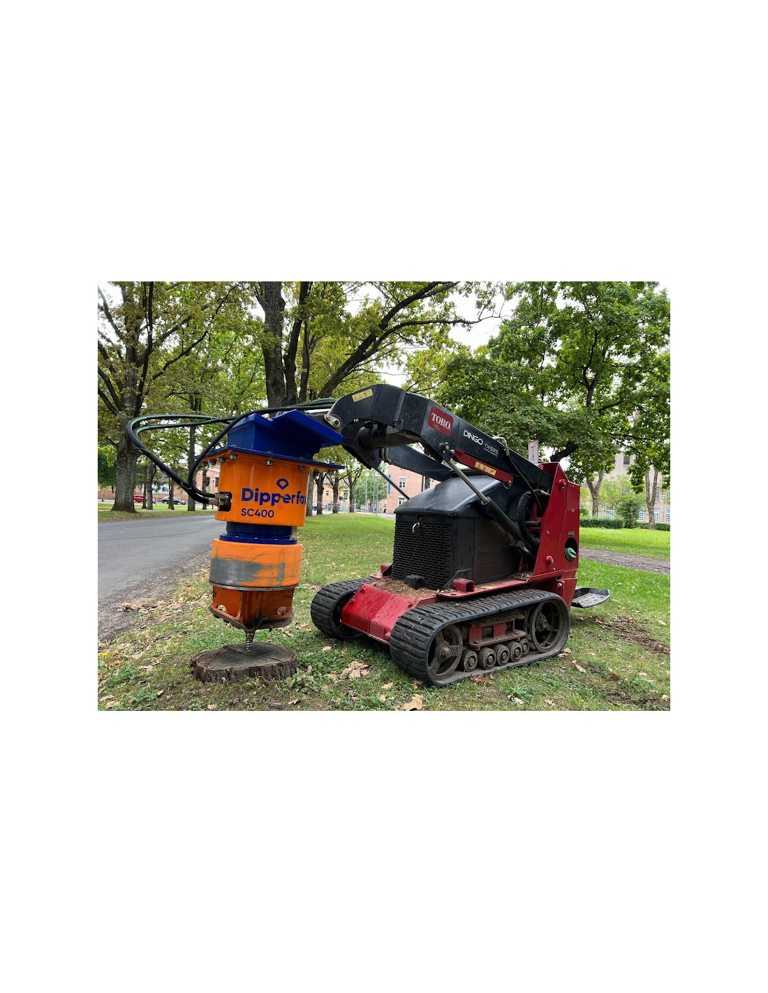 Raboteuse de souches idéale pour la sylviculture et l'entretien des espaces publics - Dipperfox SC400_4