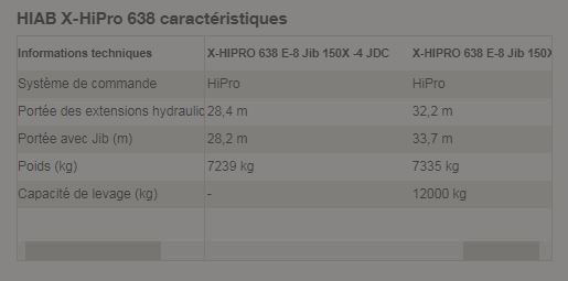 X-hipro 638, grue lourde adaptée aux charges volumineuses et lourdes