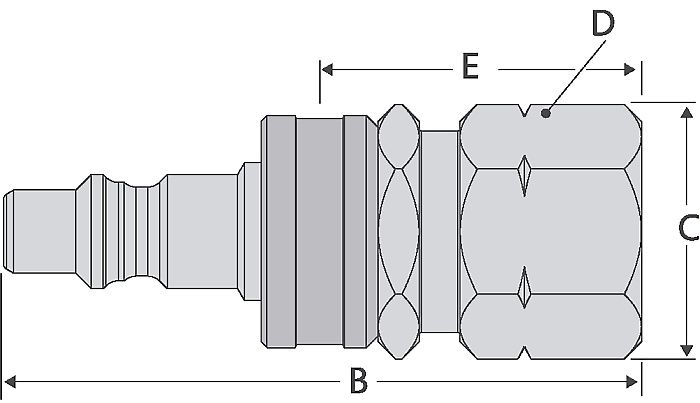 Séries 172 LP-Gas - Coupleur CEJN en laiton/aluminium avec joints EPDM - Applications gaz haut débit_4
