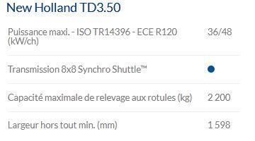 Tracteur agricole TD3.50 avec visibilité améliorée et design moderne