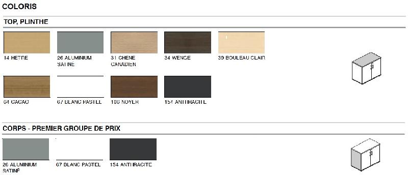 Armoire moyenne avec 3 tiroirs pour dossiers suspendus. - MDD - Blanc pastel, Gris anthracite_4