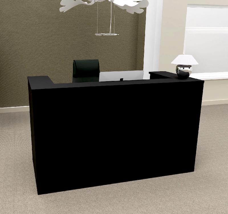 Bureau d'accueil Delta First monocolor - Mobel Linea - 184, Noir_5