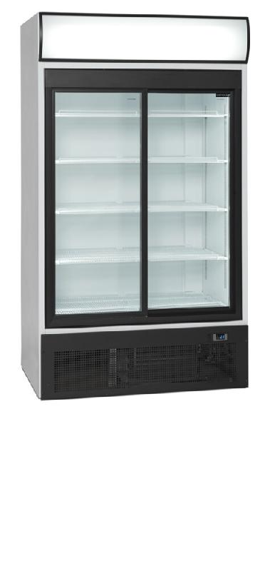 Vitrine réfrigérée FSC - 2 ou 3 portes avec caisson lumineux - Extérieur blanc ou noir - Référence FSC1950S_4