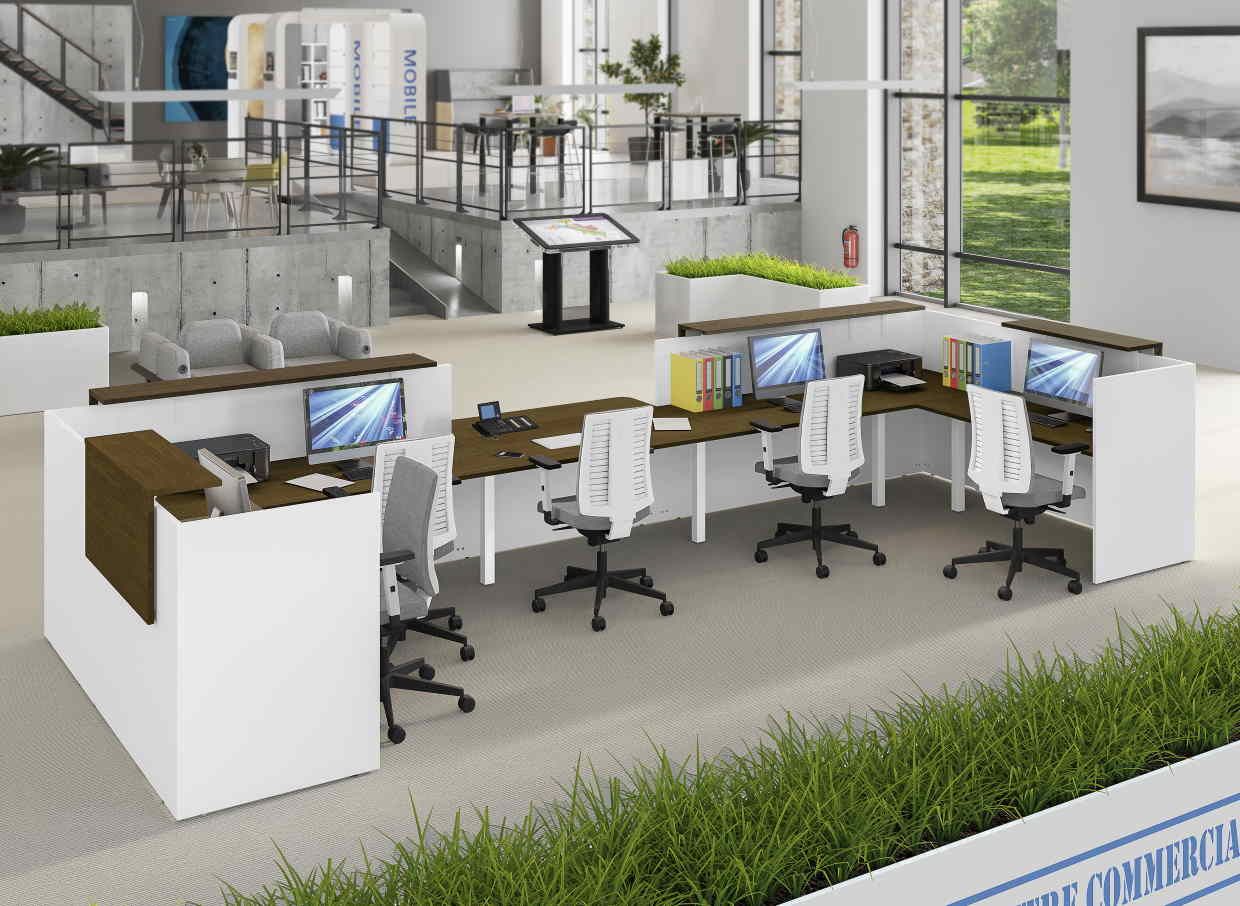 Banque d'accueil LOLA - Fabrication française - Modules personnalisables PMR et finition au choix_4