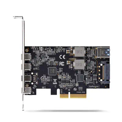 Carte PCIe USB à  5 Ports, USB 3.2 10Gbps, Carte PCI Express avec 4x USB-C et 1x USB-A interne, Carte_4