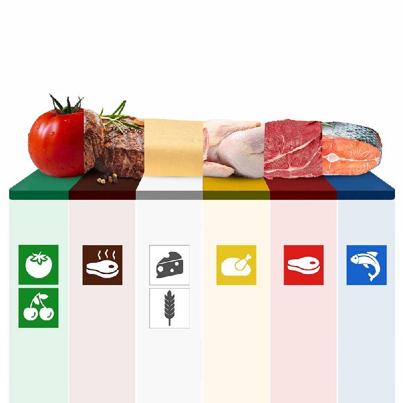 Table inox de découpe avec plan rouge - Profondeur 600 mm | Ggm - 1600_4