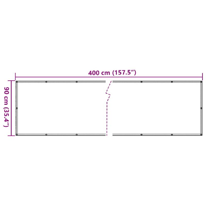 Vidaxl écran d'intimité de jardin aspect pierre de rebord gris pvc 4005469_4