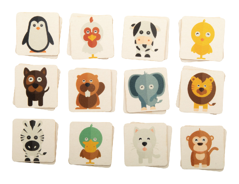 Jeu de mémoire personnalisé - 24 tuiles en carton avec motifs thématiques - Boîte en papier imprimée en quadri_4