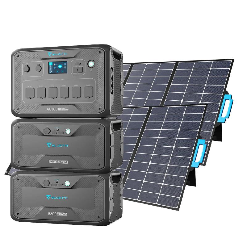 BLUETTI AC300 + 2*B300 Batterie de secours domestique - AC300 + 2*B300 + 3 Panneaux Solaires 350_4