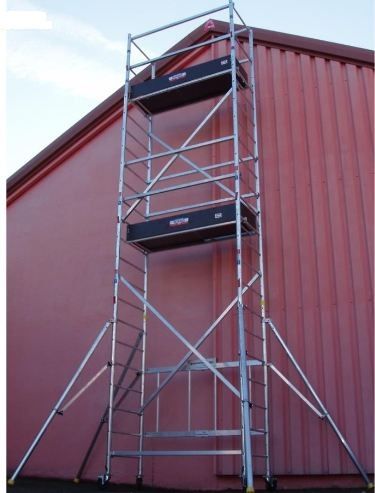 Échafaudage pliant en aluminium ULTRALU PROPLI - hauteur de travail de 2,65 m à 6,65 m - compact et montage facile_4