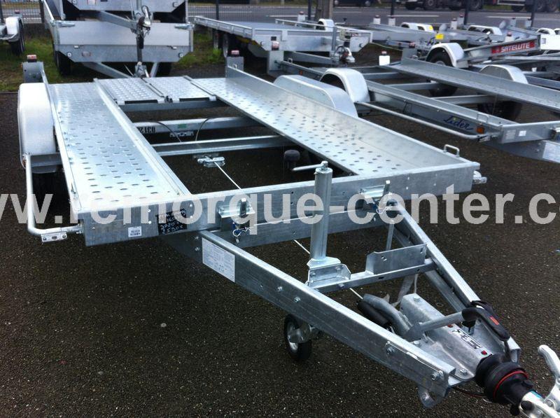 Porte voiture LIDER - grandes rampes - 2 essieux - PTAC 2000 kg - 394 x 190 cm - Référence 32670_4