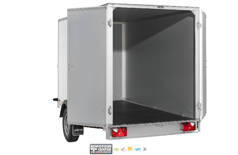 Remorque fourgon en bois SARIS - FW150 - 1 essieu roues extérieures - PTAC : 1500 Kg - 306x154xH180 cm - Reference SARIS_FOURGON_FW2000_4