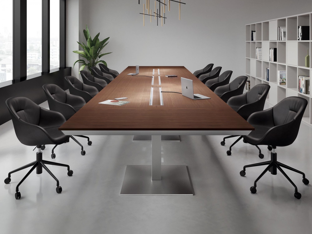 Table de réunion contemporaine et lumineuse - HAN - Élégante, personnalisable et durable_4