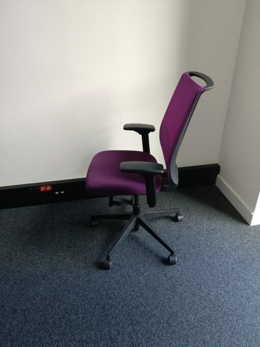 Fauteuil de Bureau Steelcase Reply Air Violet Mystique d'occasion - Mesh aéré et ergonomique_4