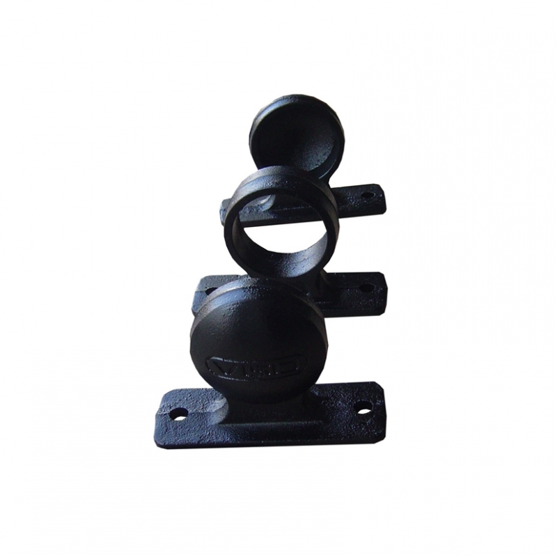 Butée de parking en acier - tube diamètre 75 mm - formats 830x170, 1230x170, 2030x170_4