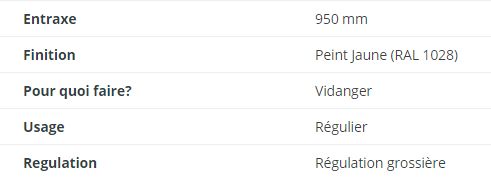 Trémie pyramidale avec trappe guillotine pour embase ouverte