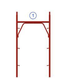 Échafaudage à pivots - cadres préfabriqués - charge maxi. 30kN/m2 - GBM_4