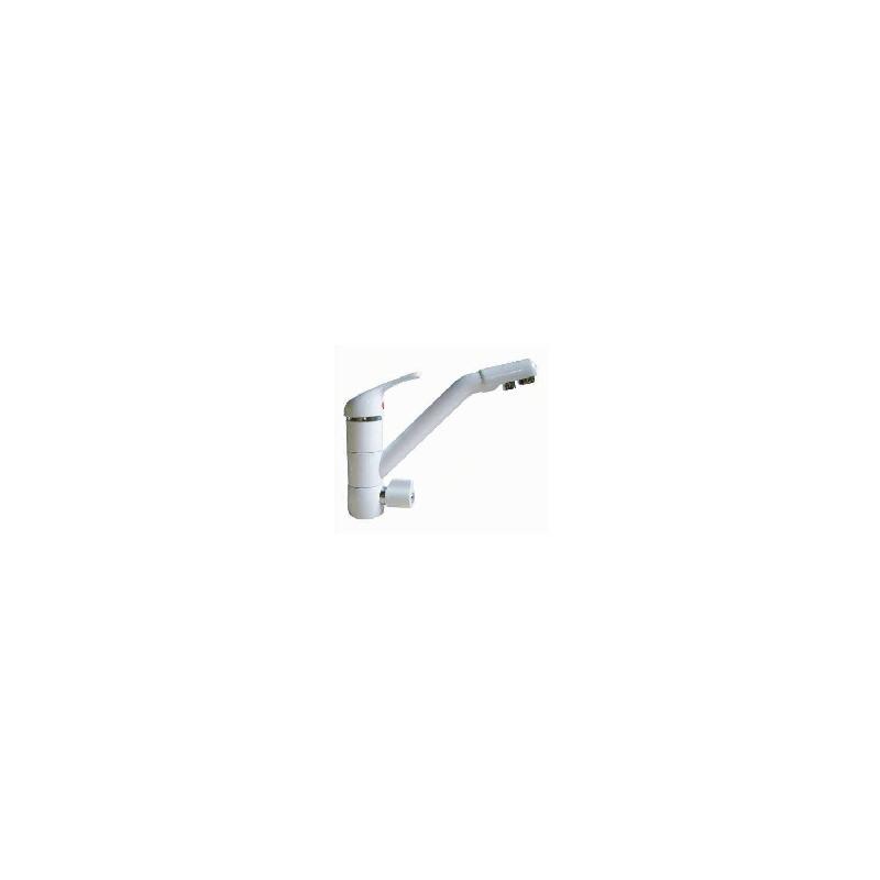Robinet de cuisine mitigeur 3 voies dauphin blanc_4
