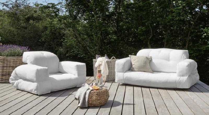 Canapé d'extérieur relax convertible HIPPO OUT - Gris anthracite - Design scandinave - Modulable en matelas 1 place_4