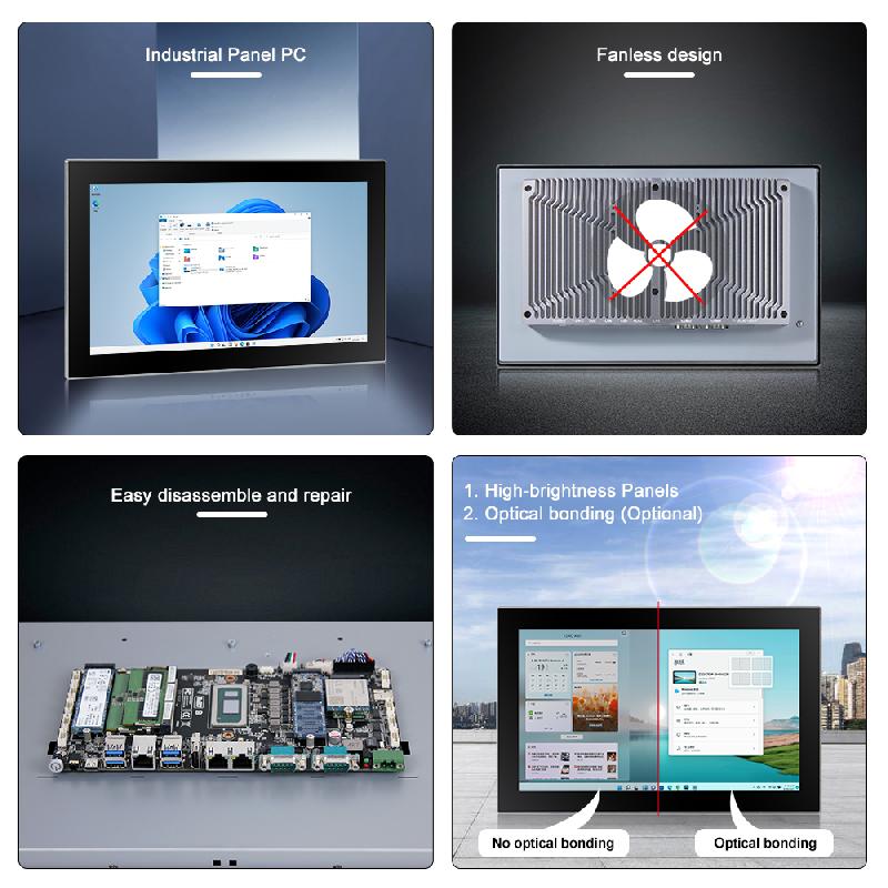Panel PC industriel fanless 15.6 pouces 16:9 Full HD pour HMI, supervision et automatisation - EVI-156WCC-12th - façade IP66, Intel Core 12e génération_4