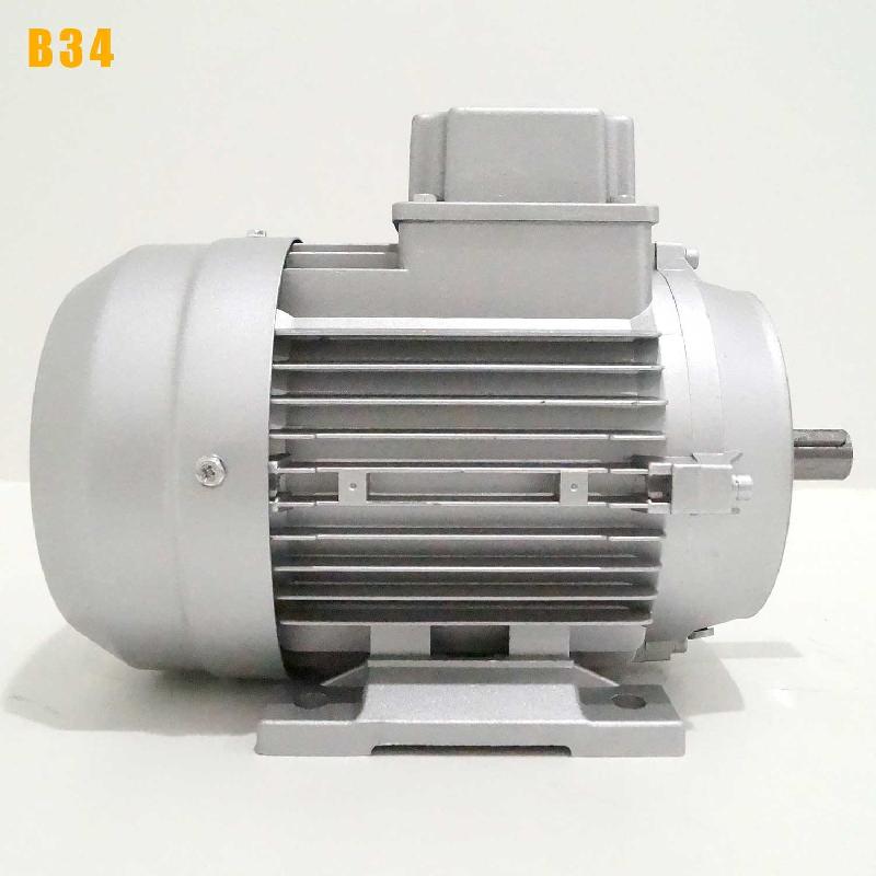 Moteur électrique triphasé 230/400V - 1,5 kW - 1500 tr/min - ALMO MH390L4B34 - Aluminium - Bride B34_4
