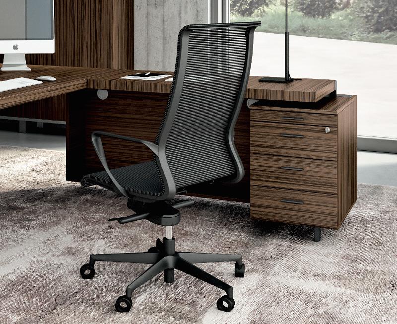 Bureau d'angle X9 finition ébénisterie- Officity - 192, Gauche, Orme gris_5