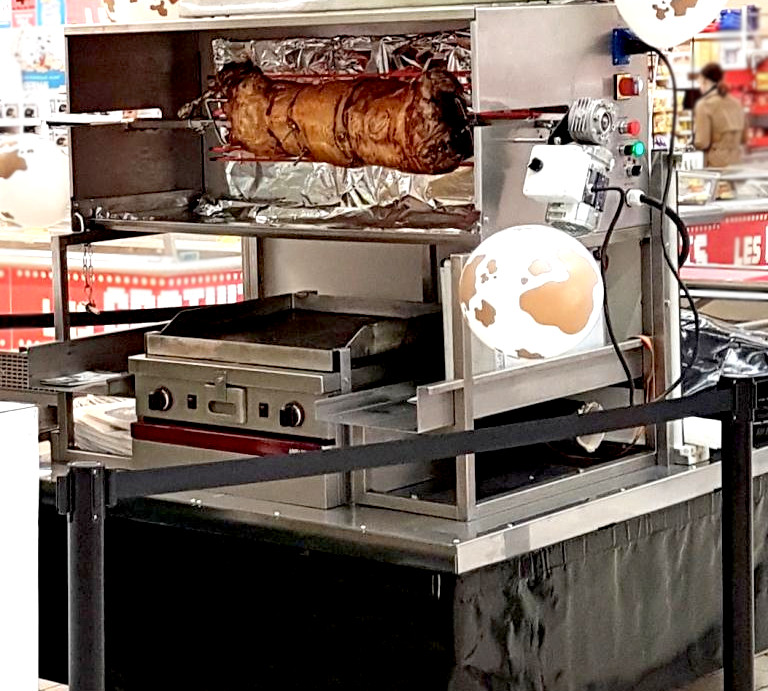 Tournebroche électrique gse mobigrill, idéal pour les animations magasins_4