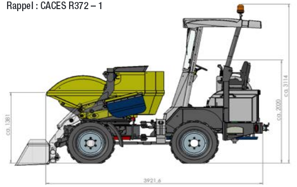 Dumper pour travaux de démolition et aménagement paysager