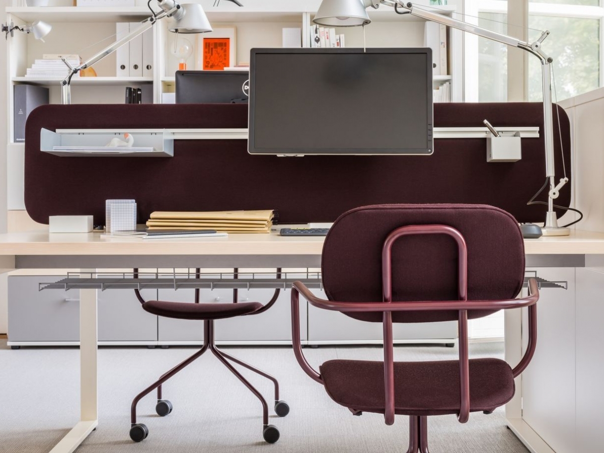 Bureau bench opératif individuel et double OGI Q - Design contemporain pour open-space_4