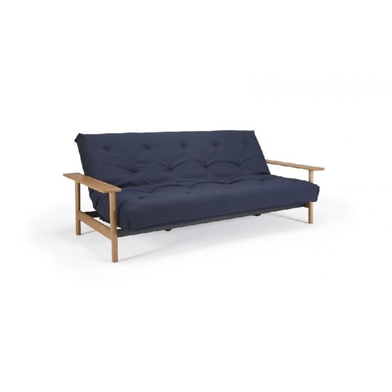Canapé convertible Innovation Living Balder - Lit 140x200 cm - Tissu Mixed Dance Blue - Design scandinave et confort exceptionnel_4